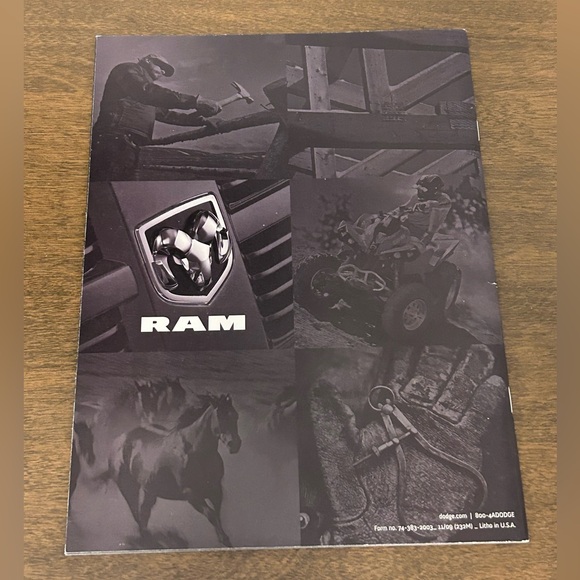 2010 DODGE RAM 1500 PICKUP TRUCK DEALERSHIP SALES BROCHURE BOOKLET - Picture 4 of 4